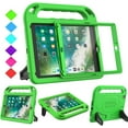 thumbnail image 1 of BMOUO Kids Case for iPad 9.7 2018/2017/iPad Air 2/1/Pro 9.7 - Built-in Screen Protector Shockproof Handle Convertible Stand Case for iPad 9.7 Inch 2018 (6th Generation)/2017 (5th Generation),Green, 1 of 8