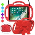 thumbnail image 1 of BMOUO Kids Case for iPad 9.7 inch 2018/2017 (6th/5th Generation), iPad Air 2 / Air 1 / Pro 9.7 Protective Case with Shoulder Strap Handle Stand for iPad 6th/5th Gen iPad Air 2 / Air 1 / Pro 9.7, Red, 1 of 8