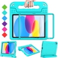 thumbnail image 1 of BMOUO Kids Case for iPad (A16) 11th Generation 11 Inch 2025, iPad 10th Generation 10.9" 2022 with Built-in Screen Protector Durable Shockproof Lightweight Handle Cover for iPad 10/11 Gen, Teal, 1 of 8