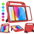 thumbnail image 1 of BMOUO Kids Case for iPad (A16) 11th Generation 11 Inch 2025, iPad 10th Generation 10.9 inch 2022 - with Built-in Screen Protector, Shockproof Handle Stand iPad 11th/10th Gen Case for Toddlers, Red, 1 of 8