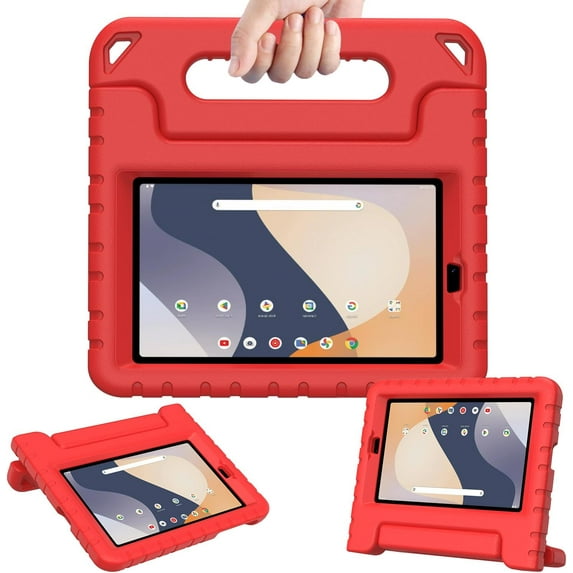 BMOUO Kids Case for onn. 8" Tablet, 32GB, (2024 Model) (Model:100135923) , Light Weight Shockproof Handle Stand Case with Screen Protector for Walmart Onn 8 inch Gen 4 2024 , Red