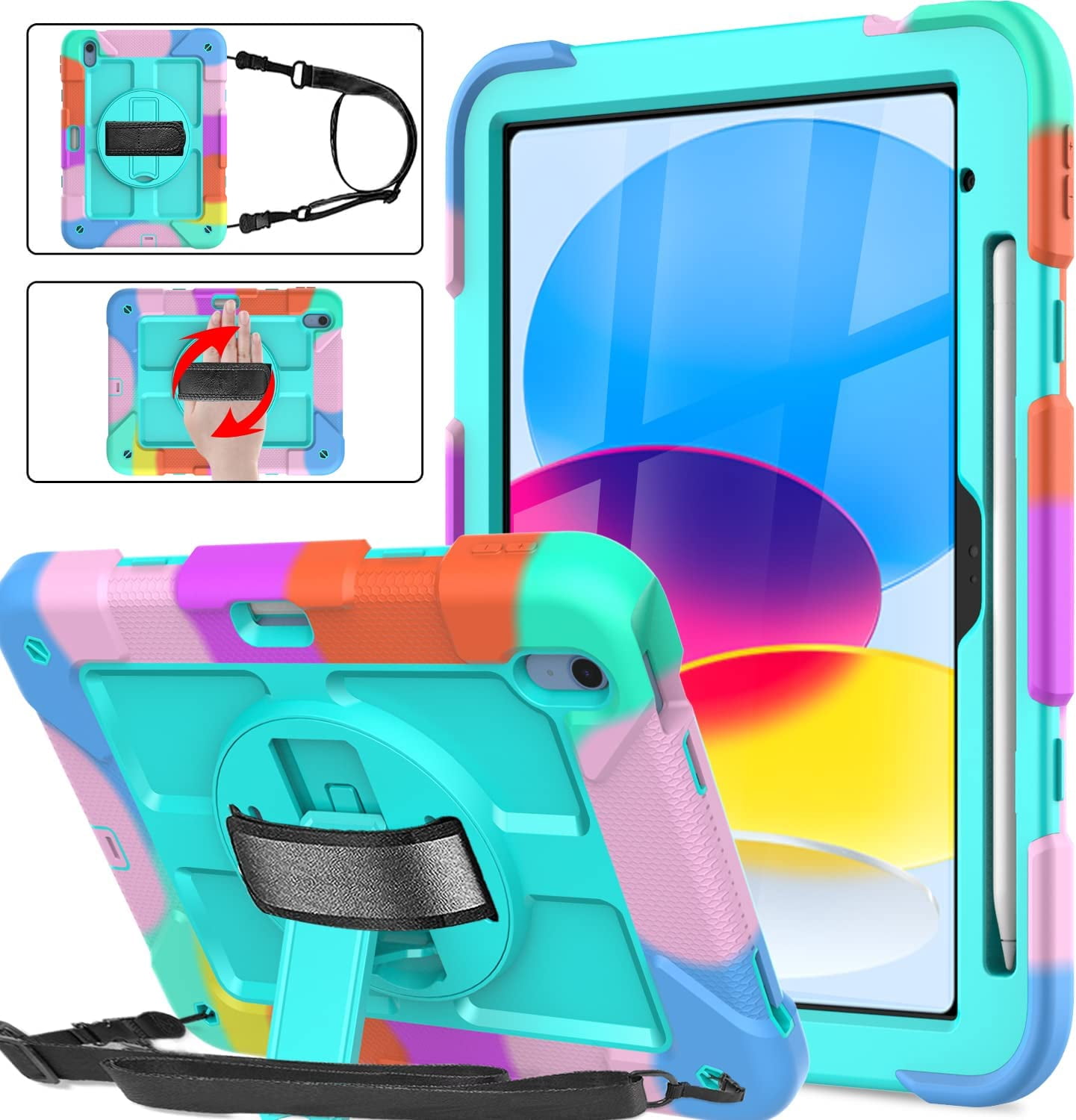 BMOUO iPad 10th Generation Case - iPad 10.9 2022 Case with Screen ...