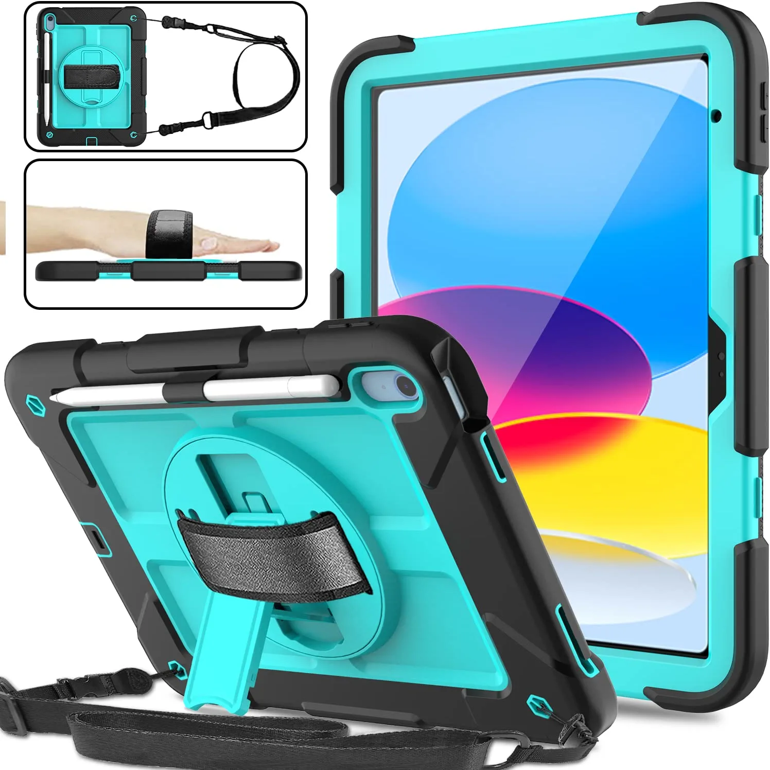 BMOUO iPad 10th Generation Case 10.9 inch 2022 - with Screen Protector ...