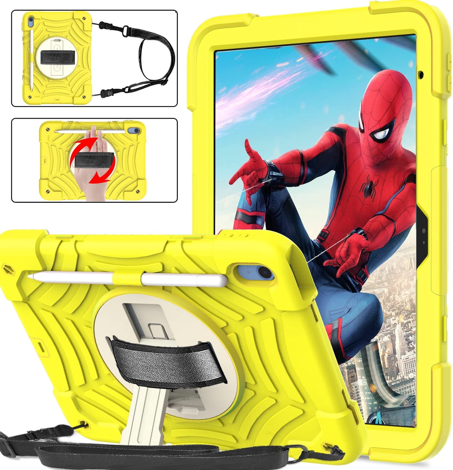 BMOUO iPad 10th Gen 10.9 inch 2022 Case - Shockproof, 360 Rotating ...