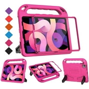 BMOUO iPad Air 5th/4th Generation Kids Case, iPad Air 5/4 Case, iPad Pro 11 Case, Built in Screen Protector Shockproof Handle Stand Kids Case for iPad Air 5th/4th Generation 10.9 inch 2022/2020, Rose