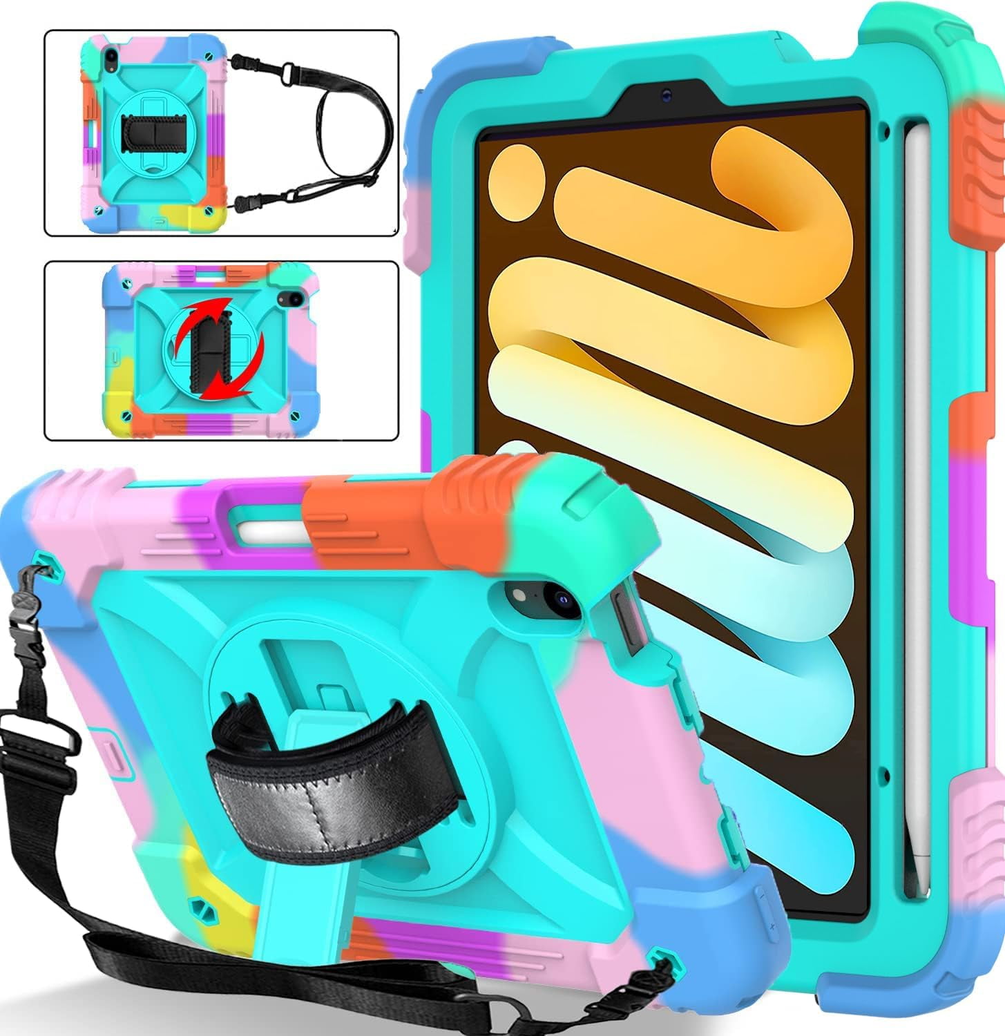 BMOUO iPad Mini 6 8.3 Case, iPad Mini 6th Generation Case, iPad Mini 6