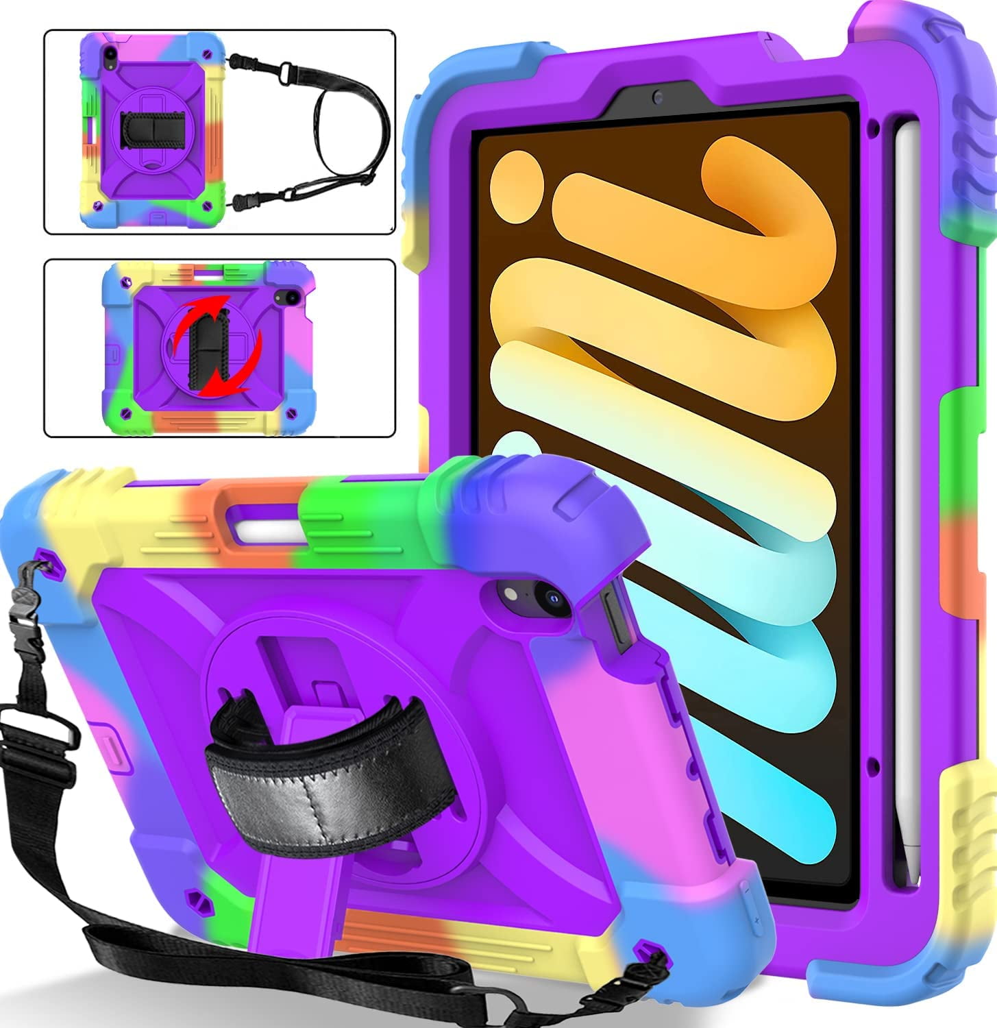 BMOUO iPad Mini 6 8.3 Case, iPad Mini 6th Generation Case, iPad Mini 6