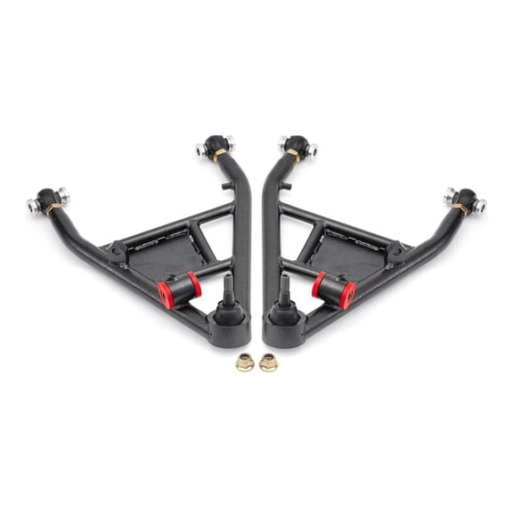 BMR Suspension Chevrolet Corvette C7 Rear Lower Control Arms for 2014-2019, 15-Inch Conversion Kit - Black Hammertone (Part #LCA570H)