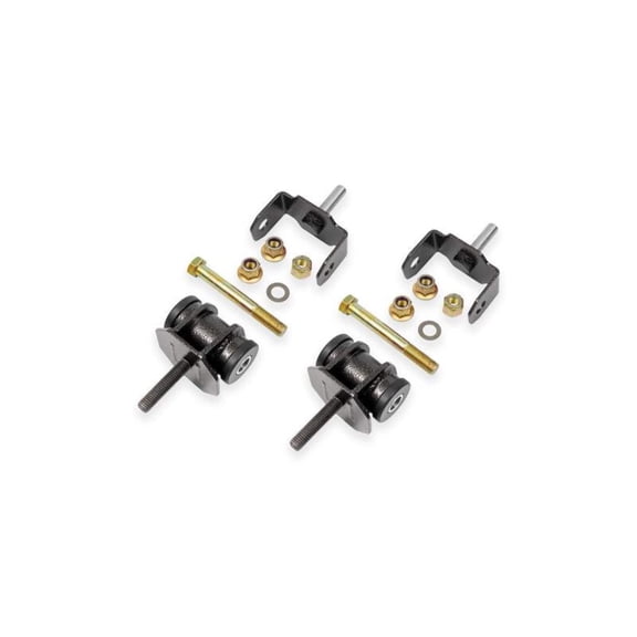 BMR Suspension Delrin Motor Mount Kit for Chevrolet C5 and C6 Corvettes - Black Hammertone