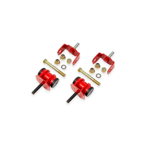 BMR Suspension Delrin Motor Mount Kit for 1997-2013 Chevrolet C5 and C6 Corvettes - Red