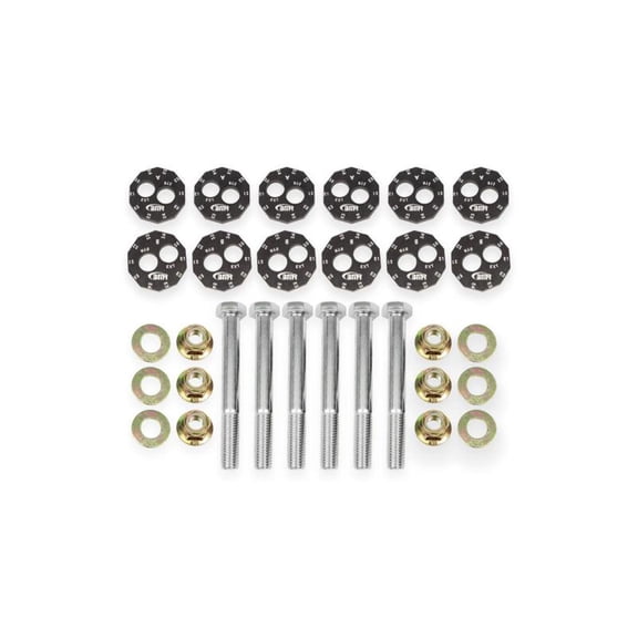 BMR 97-04 Chevrolet Corvette C5 Front Rear Lower Control Arms Camber Bolt Kit - Black Anodized