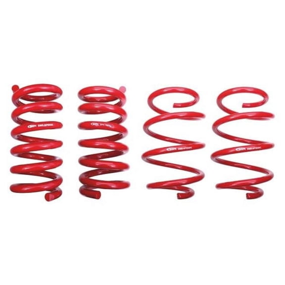 BMR SPH765R 0.3 x 0.5 in. Front & Rear Lowering Coil Springs for 2015-2019 Ford Mustang
