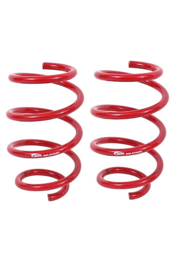 BMR 15-17 S550 Mustang Front Handling Version Lowering Springs - Red