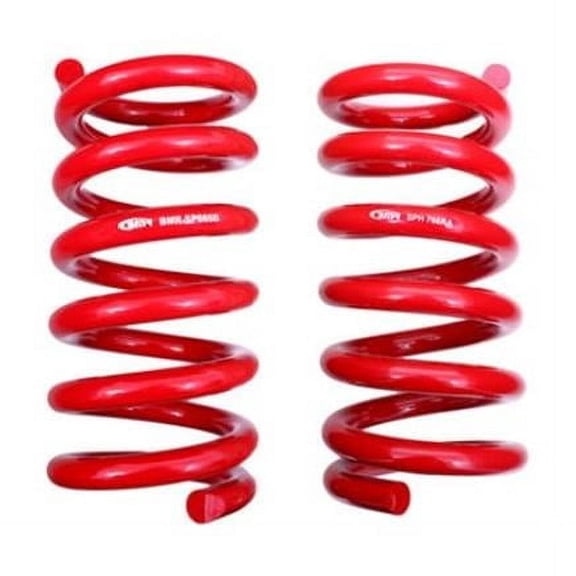 BMR Suspension SPH767R Lowering Spring Set for 2015-2023 S550 and 2024-Current S650 Mustang GT350 with MagneRide - Red