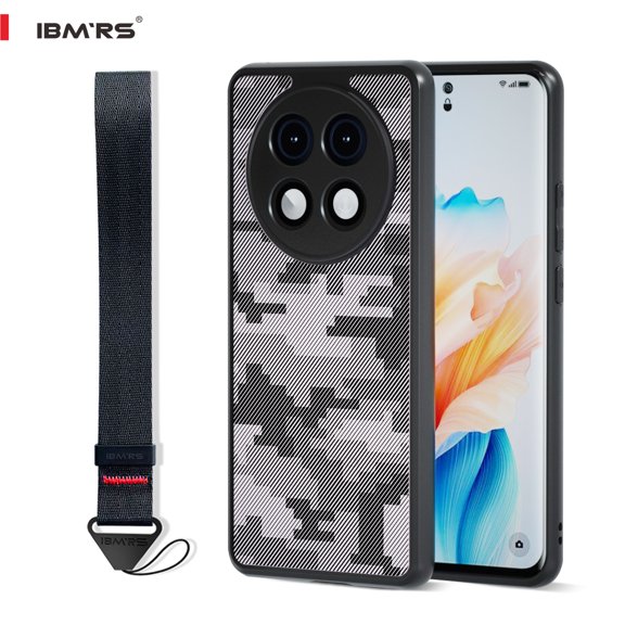BMRS For oppo a2 pro 5g Case,Translucent Shockproof Phone Cover (Camo Black)