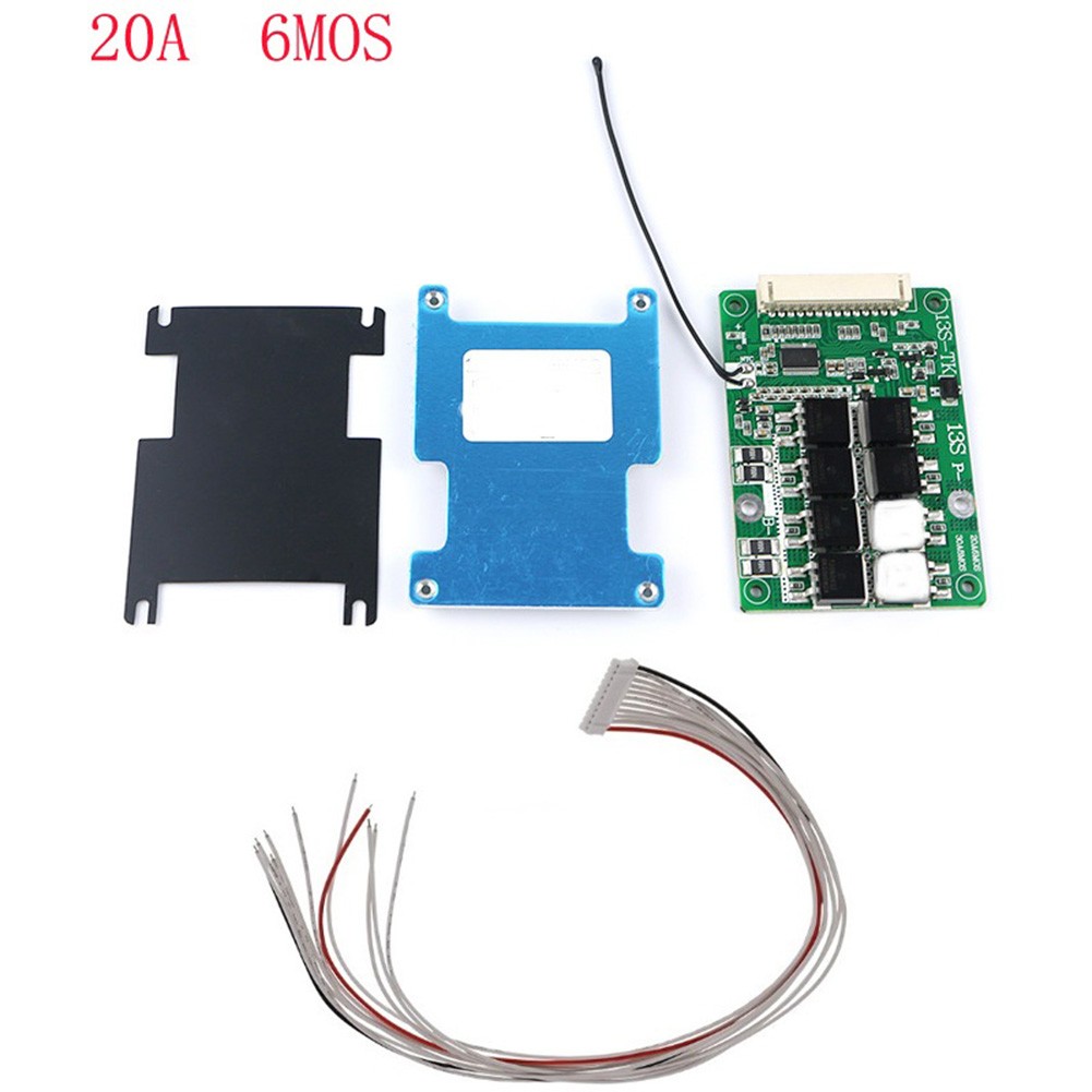 13S 48V 20A BMS Board - Li-ion Battery Protection Board With Balance For E-Bike, 500W Motor