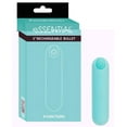 thumbnail image 1 of BMS Enterprises Bullet 9 Function USB Rechargeable Cord Case Included Water-resistant Teal Vibrator, 1 of 5