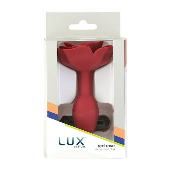BMS Enterprises Lux Active Red Rose Silicone Anal Plug