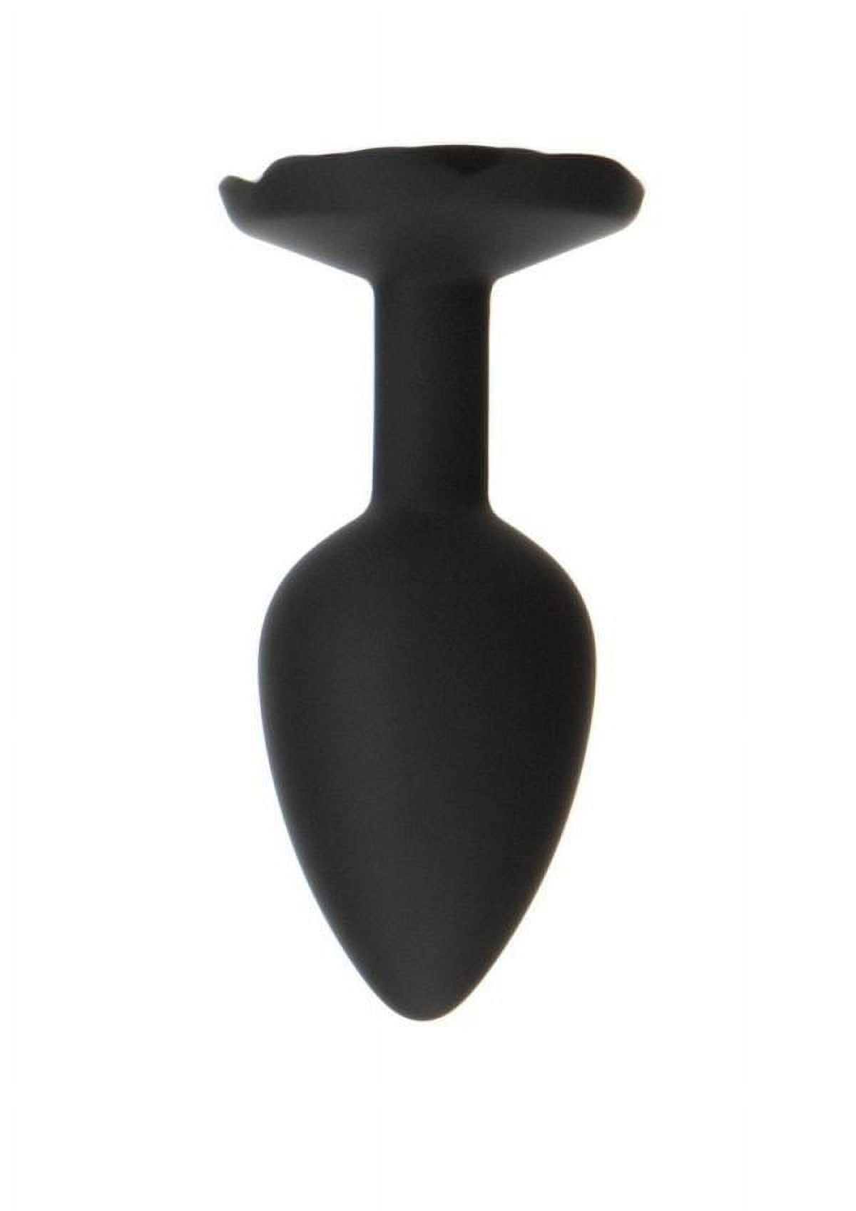 BMS Factory Roses Til Dawn Silicone Anal Plug, Small, Black - Walmart.com