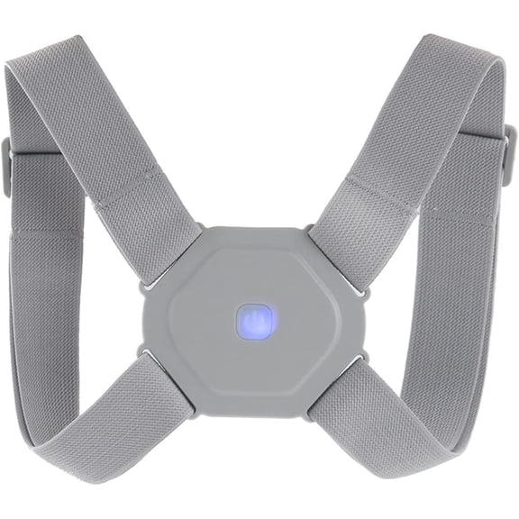 BMSM Smart Posture Corrector, Adjustable Electronic Back and Shoulder Support Brace with Vibration Reminder and USB Rechargeable Design for Men, Women, and Kids