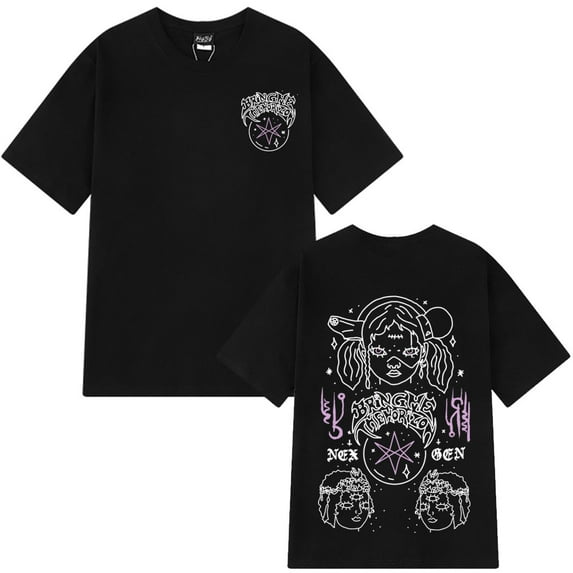 BMTH Bring Me The Horizon Post Human Nex Gen T-Shirt - Heavy Metal Rock Band Style, Men's Short Sleeve Classic Hip Hop T-Shirt