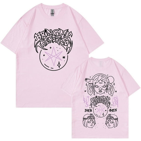 BMTH BringMe TheHorizon Post Human Nex Gen Men's Heavy Metal Rock Band Graphic T-Shirt – Short Sleeve Casual Concert Tee