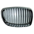 thumbnail image 1 of For BMW 125i 2011 2012 2013 Grille Passenger Side | Front | Inner | Edge Black Fins | Made Of Plastic | Black and Chrome Frame | Replacement For BM1200227 | 104-50562A, 51137179656, 1 of 1