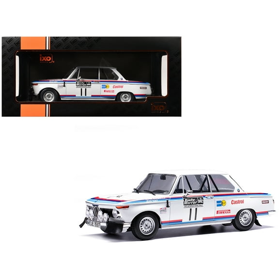 BMW 2002 #11 Achim Warmbold - Jean Todt "RAC Rally" (1973) 1/18 Diecast Model Car by IXO Models