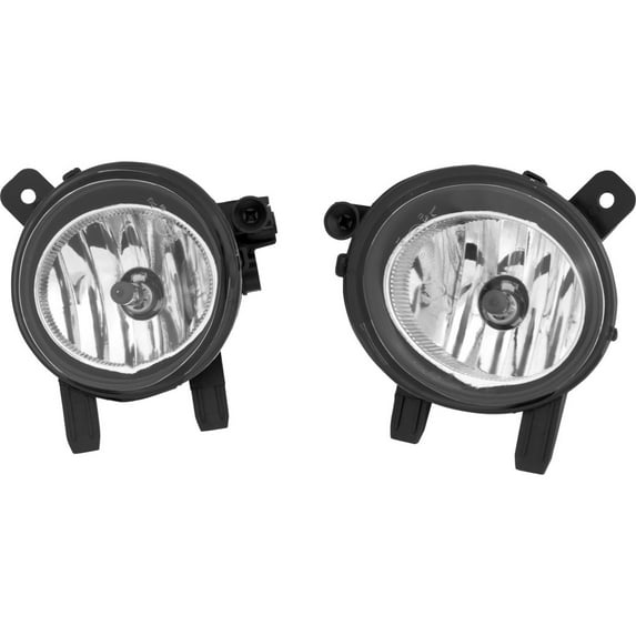 For BMW 230i/230i xDrive 2017 Fog Light Driver and Passenger Side | Pair | CAPA Certified | Clear Lens | Sedan | Plastic | Replacement For BM2592142, BM2593142 | 63177248911, 63177248912