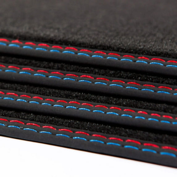 BMW 3-Series Floor Mats - Convertible E30 - M Stitching