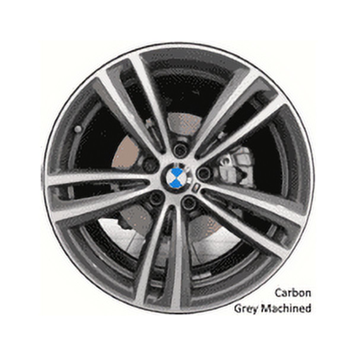 BMW 320i 2014 2018 MACHINED GREY Factory OEM Wheel Rim (Not Replicas