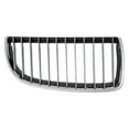 thumbnail image 1 of For BMW 335i 2007 08 09 10 2011 Grille Passenger Side | Chrome Frame and Chrome/Black Inner | Made Of Plastic | Replacement For BM1200165 | 51137120010, 615343299518, 1 of 5