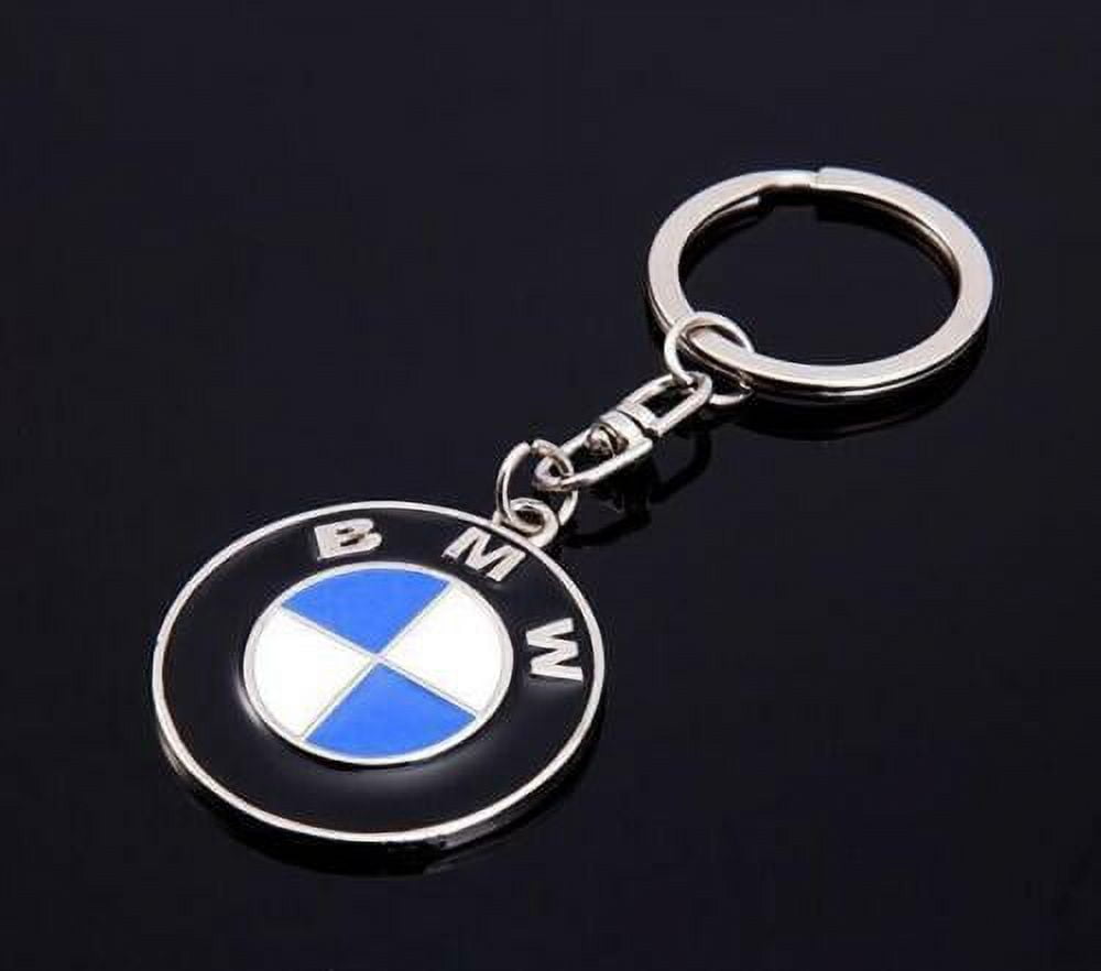 BMW 3D Chrome Metal Car Logo Emblem Keychain Key Ring Accesories