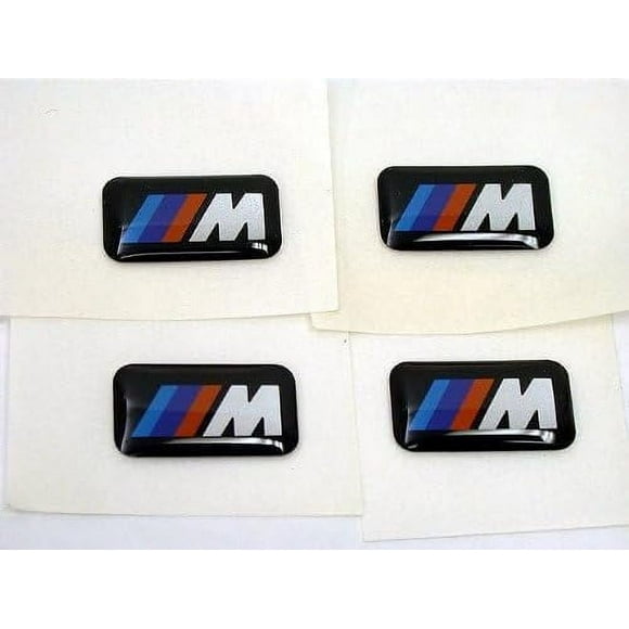BMW 4 Genuine M 3D Stickers Badges Emblems Decals