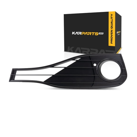 For BMW 430i/430i xDrive 2017 2018 2019 Fog Light Bezel Driver Side | Front | Plastic | Textured Black | Base Models | Standard | Partially Open Grid | BM1038194 | 191275415795, 51117294683