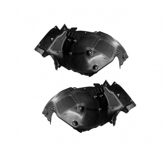 For BMW 5-Series 2017 2018 2019 Fender Liner Driver and Passenger Side | Pair | Front | G30 | Sedan | CAPA | Replacement For 51717340795, 51717340796 | BM1248158, BM1249158