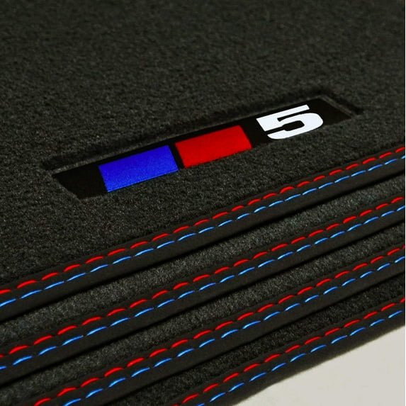 BMW 5-Series Floor Mats - Gran Turismo RWD F07 - 5 Logo