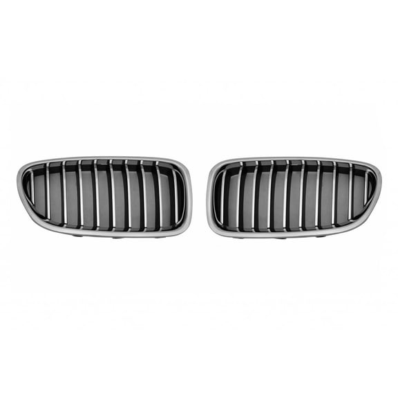 For BMW 535D 2014 2015 2016 Grille Assembly Driver and Passenger Side | Pair | F10 | Standard|Luxury | BM1200246, BM1200245 | 51137412323, 51137412324
