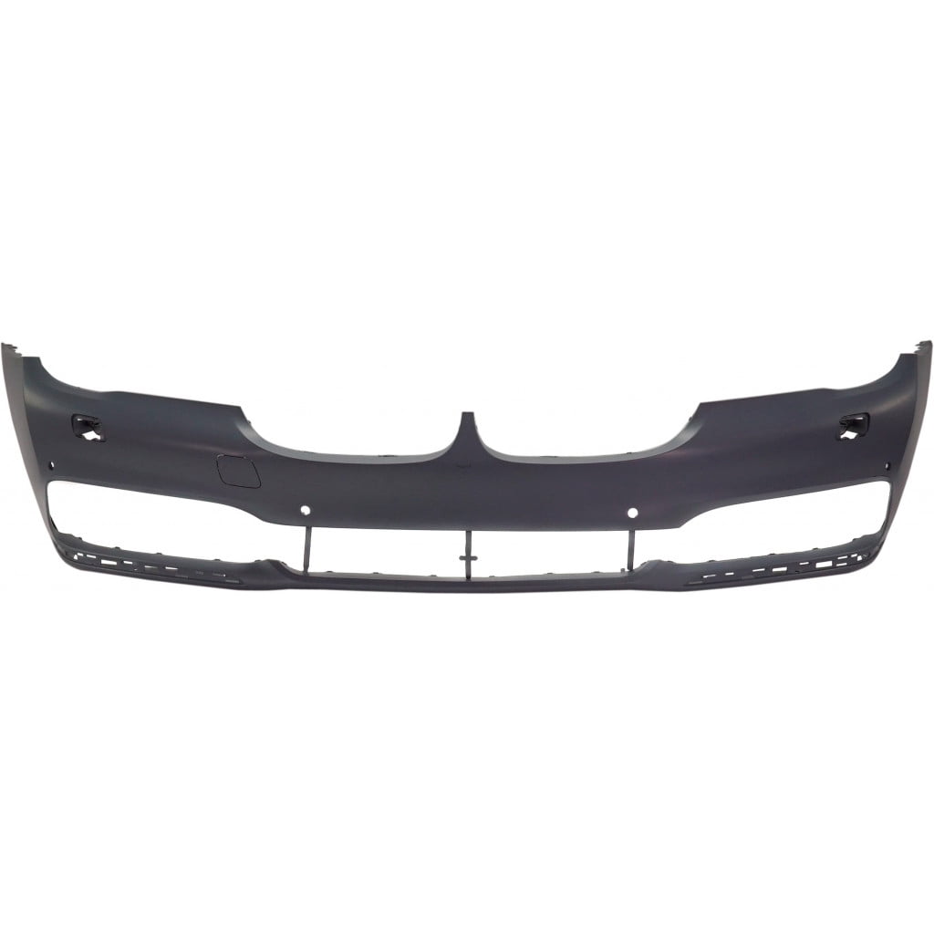 For BMW 740i / 750i Front Bumper Cover 2016 17 18 2019 | Primed | w/ Headlight Washer Holes & Intelligent Parking Aid Sensor Holes | w/o M Package | BM1000451 | 51117402817
