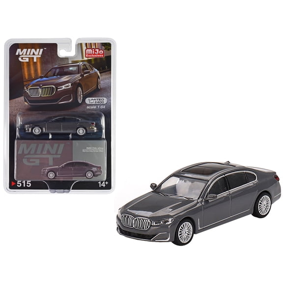 BMW 750Li xDrive Bernina Gray Amber Effect with Sunroof Limited Ed to 2400 pcs 1/64 Diecast Model Car by Mini GT