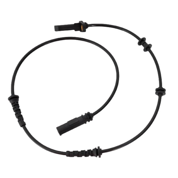 For BMW ActiveHybrid 7 2013 2014 2015 ABS Speed Sensor Driver OR Passenger Side | Single Piece | Rear | Wheel Mounted | With Harness | Replacement For 34526775864