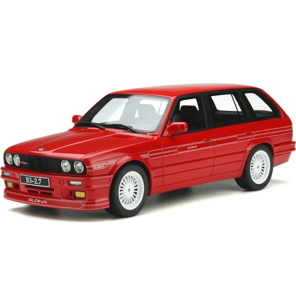 BMW Alpina B3 (E30) Touring 2.7 Brilliant Red Limited Edition to 3000 pieces Worldwide 1/18 Model Car by Otto Mobile