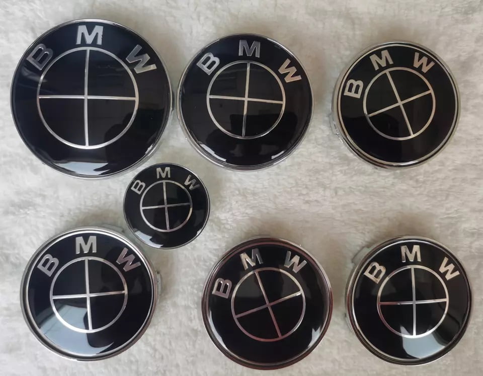 Customer reviews for BMW Classic Look Black Emblem Logo Badge Set 82mm ...