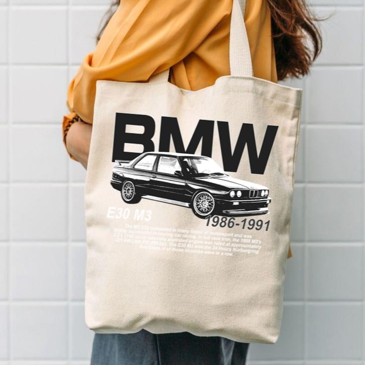 BMW E30 M3 Graphic Tote Bag, 90's Car Bag-TH53645 - Walmart.com