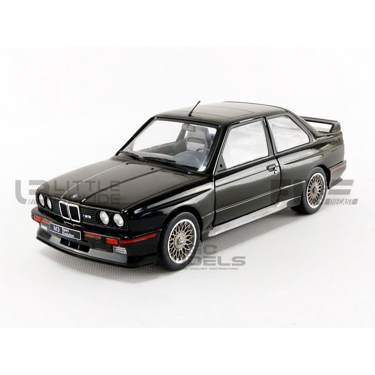 1990 BMW E30 Sport Evo Black 1/18 Diecast Model Car by Solido 