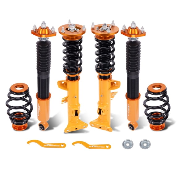 BMW E36 3 Series Coilovers Kit Adjustable Ride Height 1-3" 8kg/mm Front, 7kg/mm Rear - OEM Fit 1992-1999 316i/318i/320i/323i/325i/328i