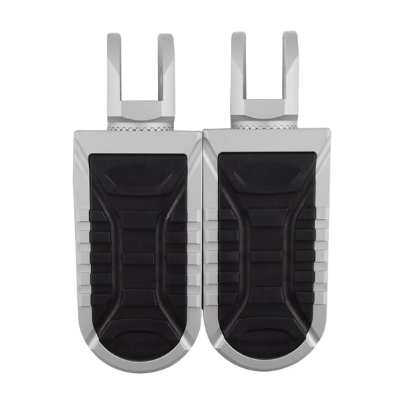 For BMW F650GS TWIN , F800GS F800GS ADV 2008-2018 , F700GS 2012-2018 , R1100GS , R1150GS 1994-2004 , R850GS 1998-2000 Motorcycle Footrest Rotatable Rider Non-Adjustable Foot Pegs Rests-Siver