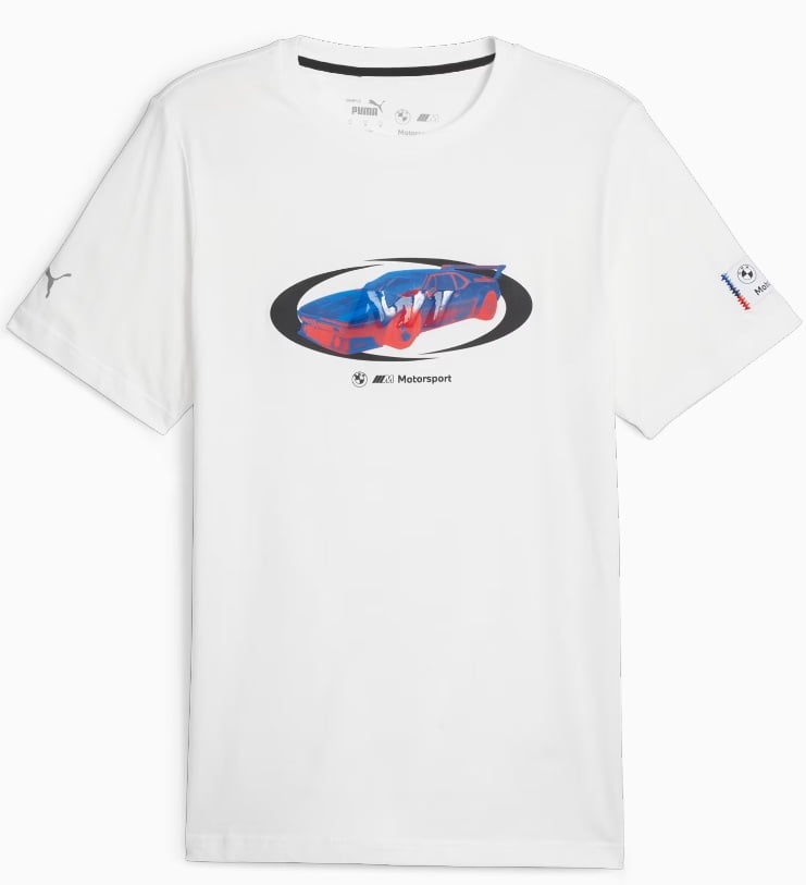 BMW M Motorsport Men s Statement Car Tee PUMA White Large Walmart