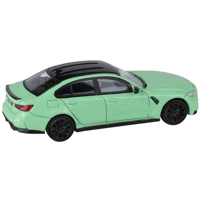 BMW M3 G80 Top 1 64 Diecast Model Car Mint Green Black