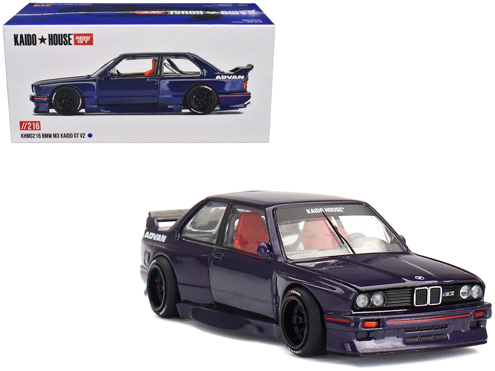 MINI GT 1/64 - BMW M3 (E30) Kaido GT V2 - 1989 - Walmart.com